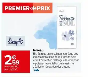 Carrefour Terreau simpl offre