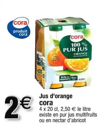 Jus d'orange CORA