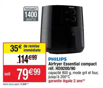 Cora x Carrefour Airfryer essential compact offre