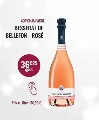 Nicolas Aop champagne besserta de bellefon - rosé offre