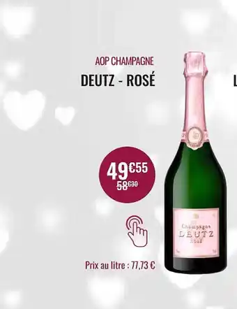 Nicolas Aop champagne deutz - rosé offre