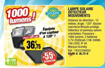 Outiror Lampe solaire détecteur mouvements -55% de réduction offre