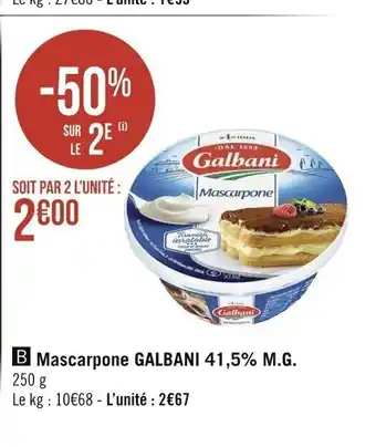 Mascarpone Galbani 41,5% M.G