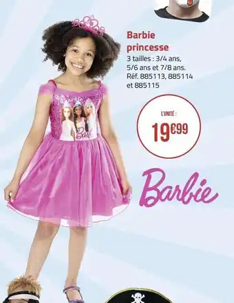 Casino Hyperfrais Barbie Princesse offre