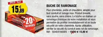 Bûche de ramonage
