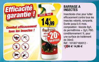 Barrage à insectes