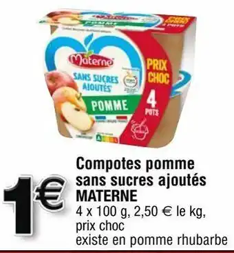 Compote de pommes materne