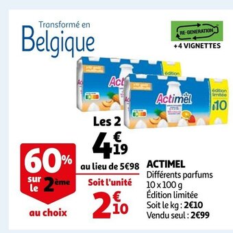 Auchan Actimel offre