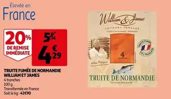 Auchan Truite Fumée de Normandie William et James offre