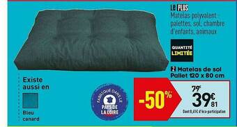 Matelas De Sol Pallet 120 X 80 Cm