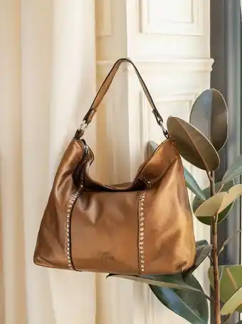 Edisac Sac à main metallic cuir offre