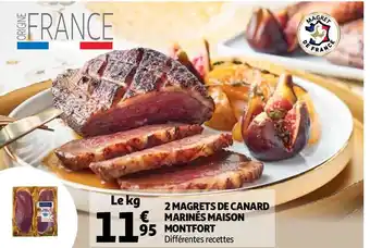 Auchan 2 MAGRETS DE CANARD MARINÉS MAISON offre