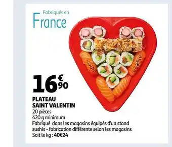 Auchan Plateau saint valentin offre