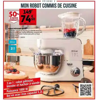 Auchan Robot pâtissier qilive offre
