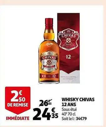 Auchan Whisky chivas 12 ans offre