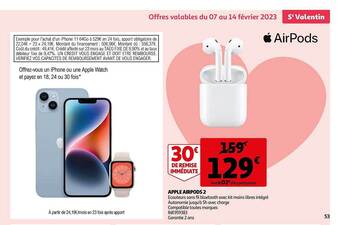 Auchan Apple airpods 2 offre