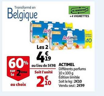 Auchan Actimel offre