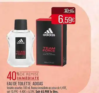 Match Eau de toilette adidas offre