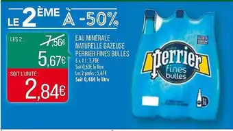 Match Eau minérale naturelle gazeuse perrier fines bulles offre
