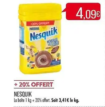 Match Nesquik offre