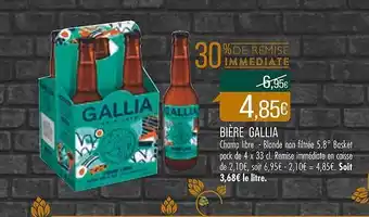 Match Bière gallia offre