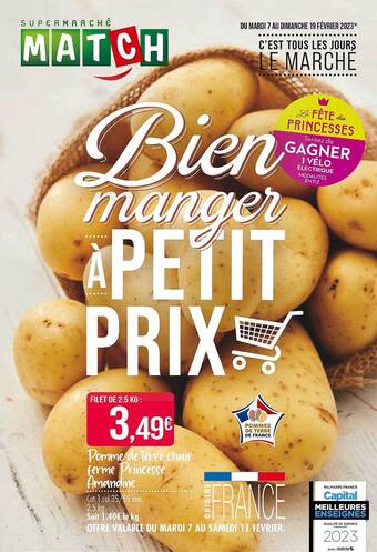 Match Pomme de terre chair ferme princesse amandine offre