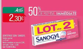 Dentifrice soin sanogyl