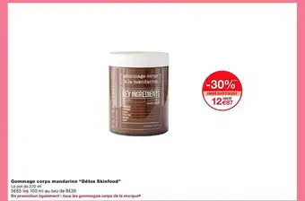 Monoprix Gommage corps mandarine offre