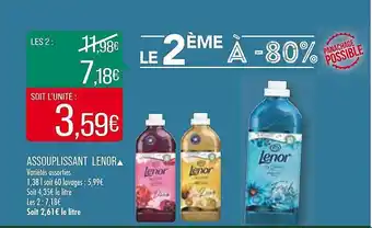 Match Assouplissant lenor offre