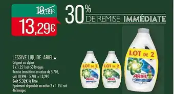 Lessive liquide ariel