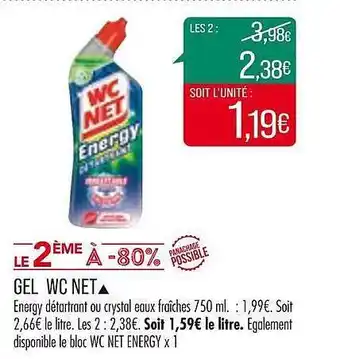 Match Gel wc net offre