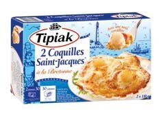 Auchan COQUILLES SAINT-JACQUES À LA BRETONNE SURGELÉES offre