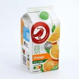 Auchan PUR JUS D'ORANGE AVEC PULPE offre