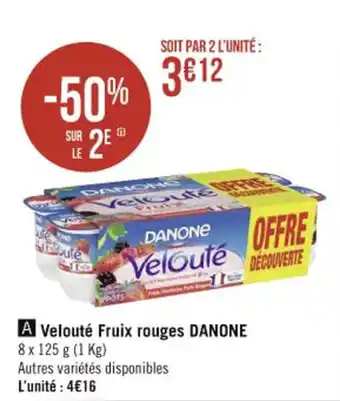Velouté fruix rouges DANONE