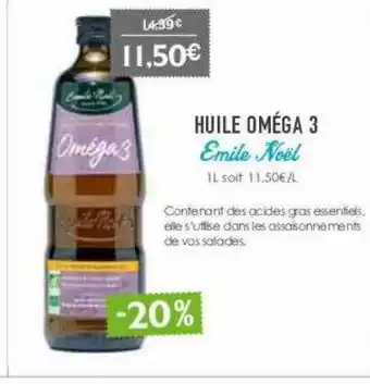 Naturalia Huile oméga 3 emile noël offre
