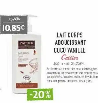 Lait corps adoucissant coco vanille
