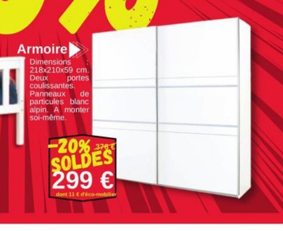Promo Armoire chez KREABEL