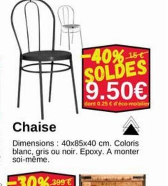 KREABEL Chaise offre