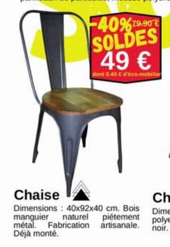 KREABEL Chaise offre