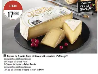 Tomme de Savoie Terre Et Saveurs 8 Semaines d'Affinage