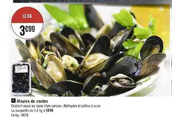 Casino Supermarchés Moules de cordes offre