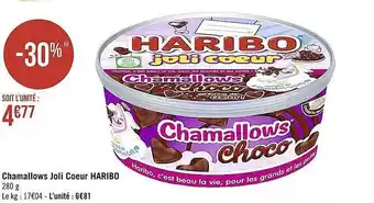 Casino Supermarchés Chamallows joli cœur haribo offre