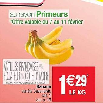 Cora x Carrefour Banane offre
