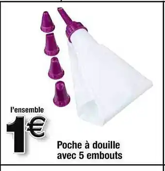 Poche à duille avec5 embouts