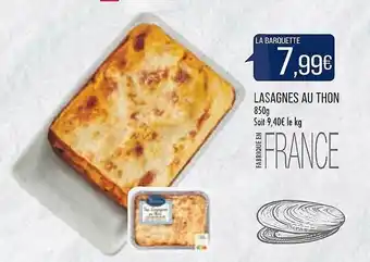 Match Lasagnes au thon offre