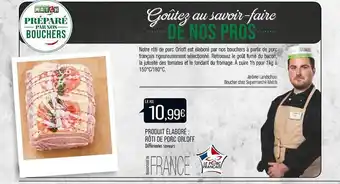 Match Produit élaboré : rôti de porc orloff offre
