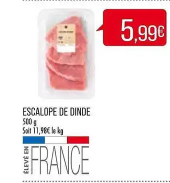 Match Escalope de dinde offre