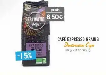 Naturalia Café expresso grains destination café offre