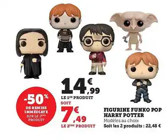 Super U Figurine funko pop harry potter offre