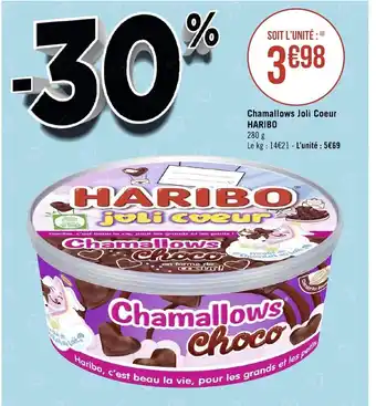 Géant Casino Chamallows Joli Coeur Haribo offre